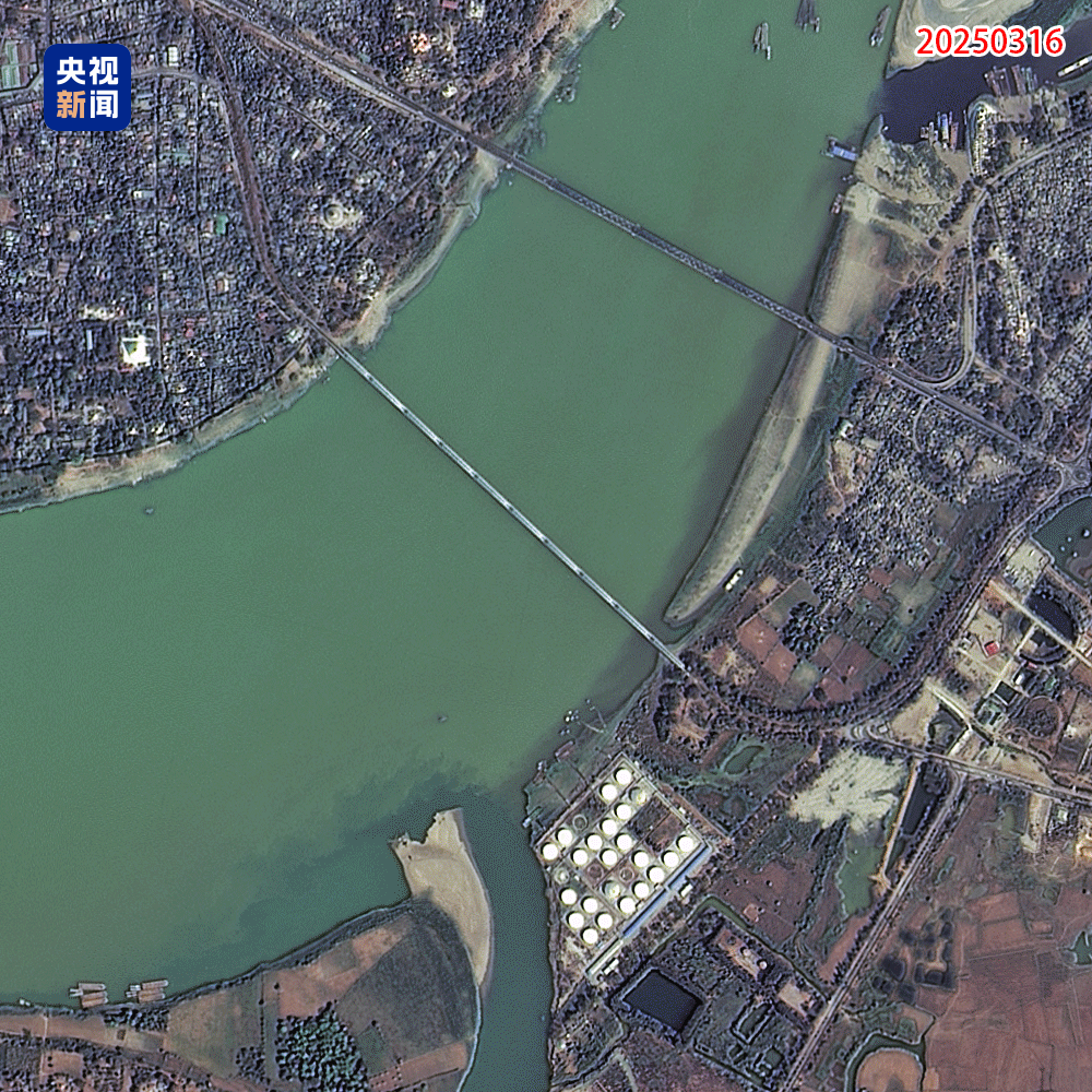 缅甸地震受灾前后对比我国14颗卫星为救援提供卫星图像信息(图3)