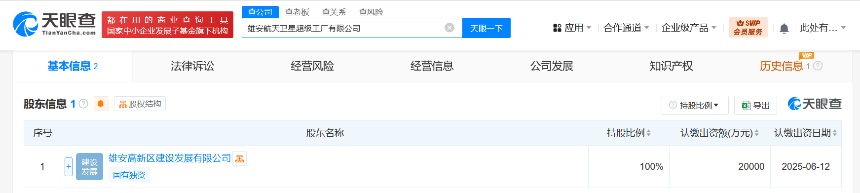 雄安新区航天卫星超级工厂启动注册资本高达2亿元！(图2)