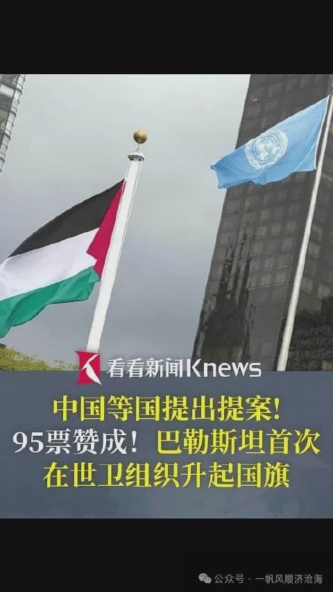 中国提案巴勒斯坦首次升起国旗但离独立建国还有很长的路！(图1)
