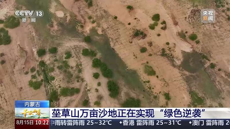从黄沙漫天到绿意蔓延 卫星瞰四大沙地生态巨变(图1)
